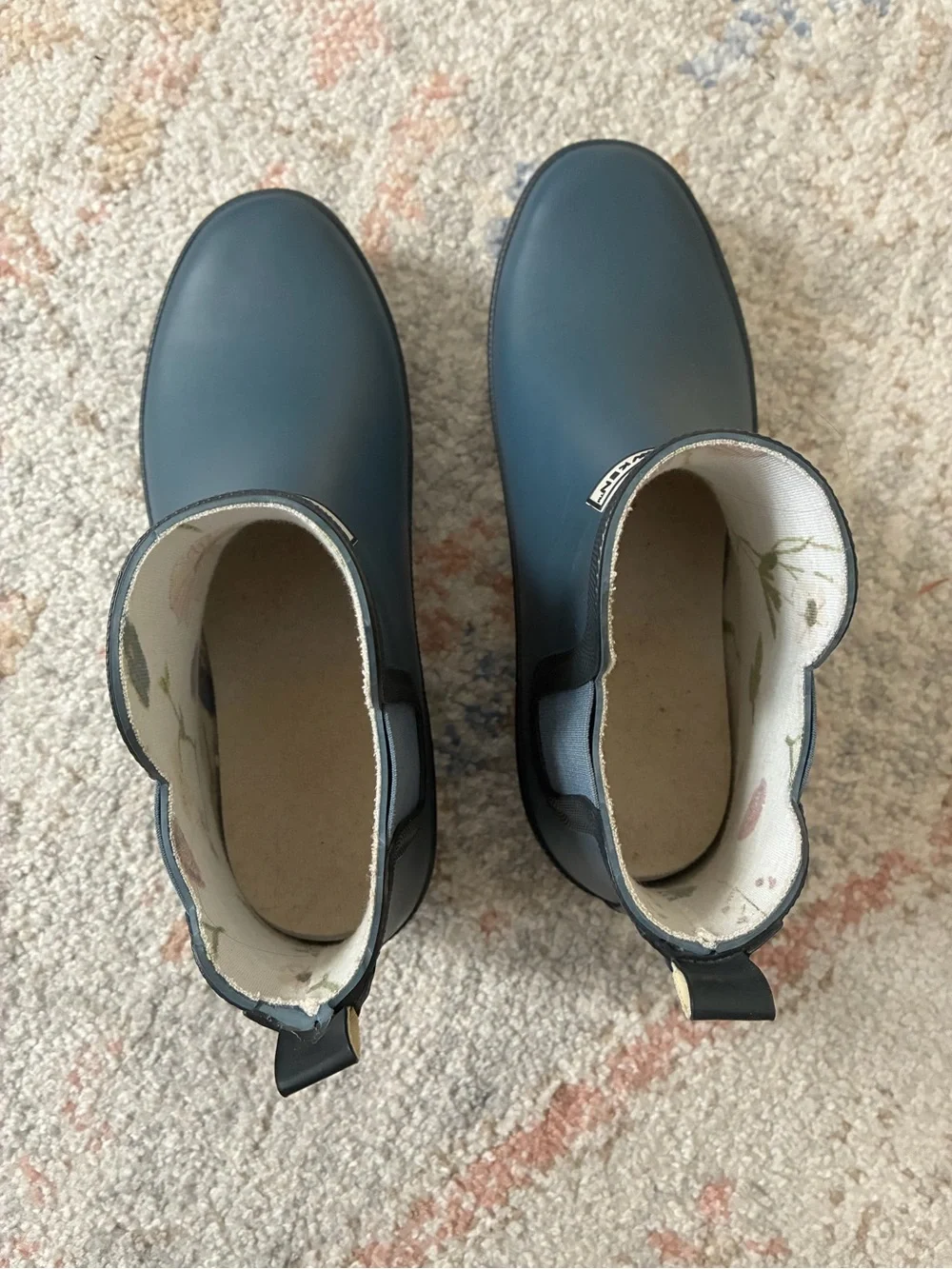 Smith & Hawken Waterproof Chelsea Rain Boots Blue -Size 8